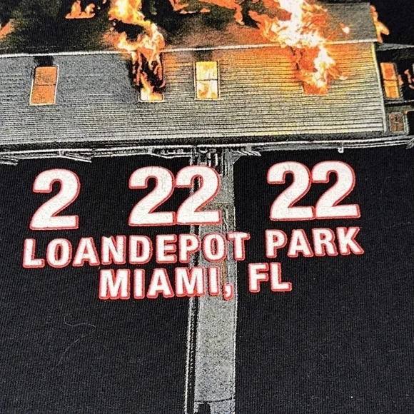 2022 KANYE WEST MERCH LIVE CONCERT black short sleeve t-shirt Miami FL - Picture 8 of 8